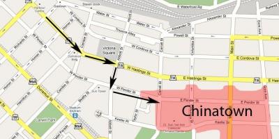 რუკა chinatown vancouver