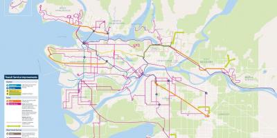 Vancouver სატრანზიტო სისტემის რუკა
