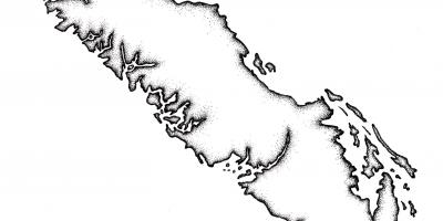 რუკა ვანკუვერის კუნძულზე მონახაზი