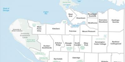 Vancouver უძრავი ქონების რუკა