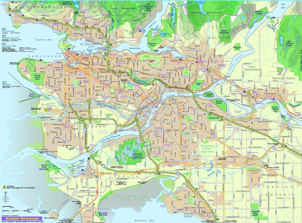 რუკა დიდი vancouver