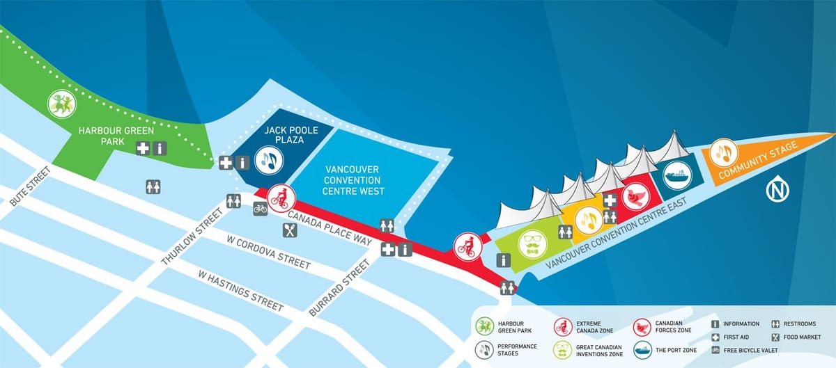 კანადაში ადგილი პიერ vancouver რუკა