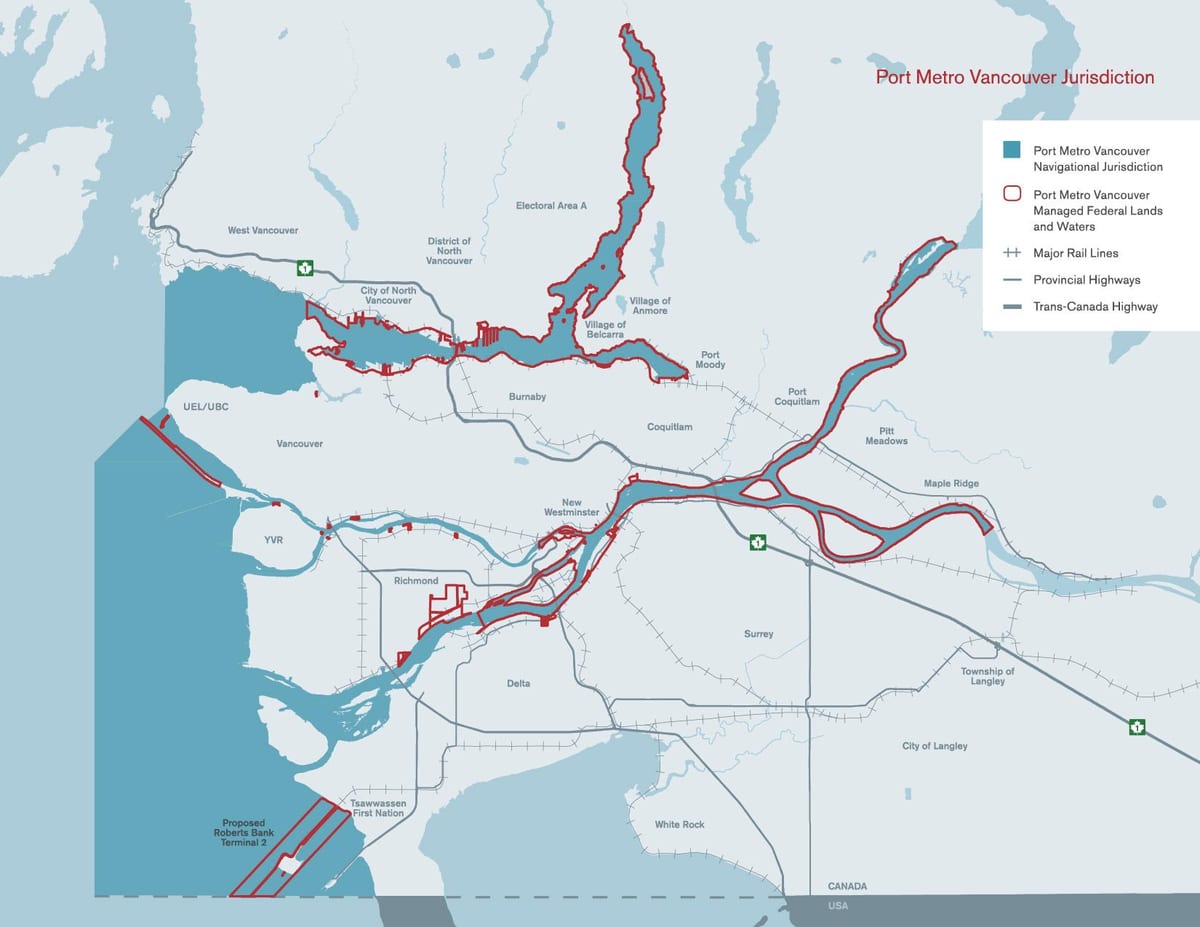 რუკა პორტი vancouver 