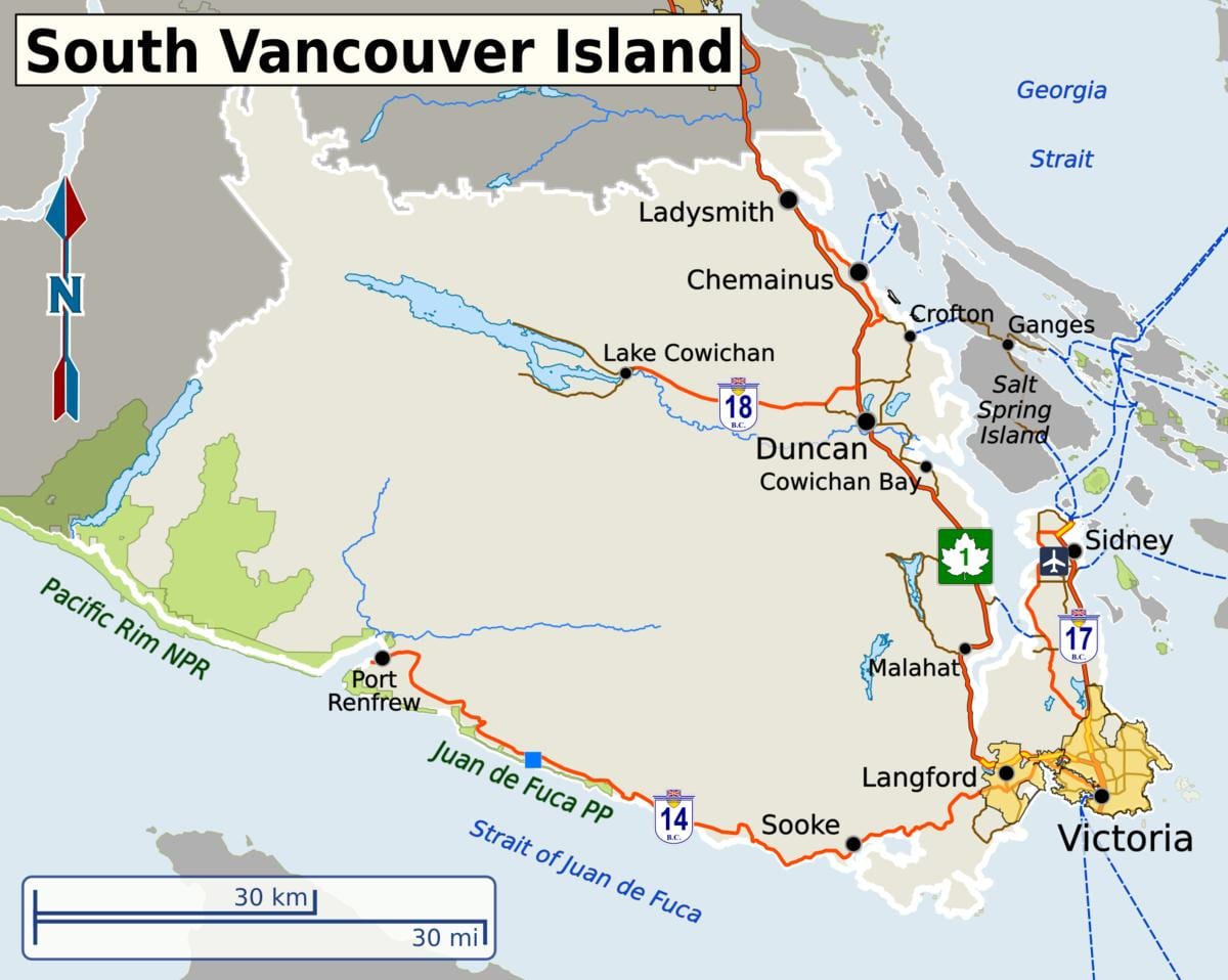 სამხრეთ vancouver რუკა