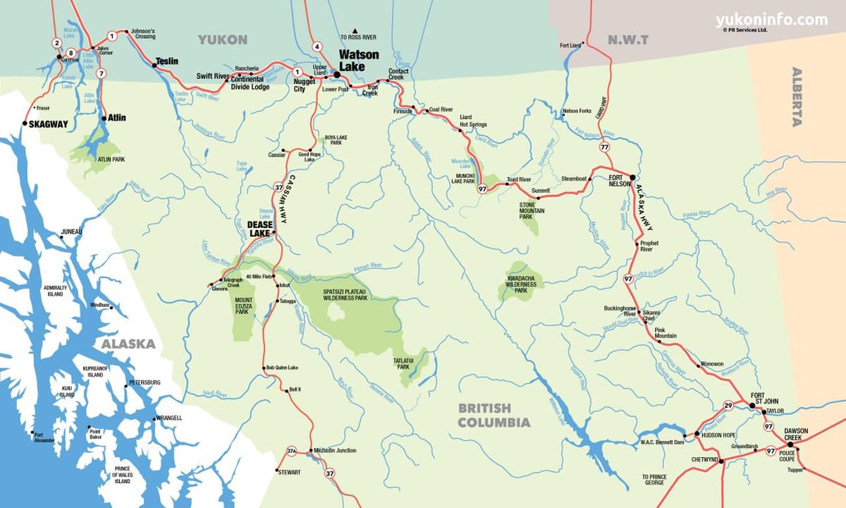 რუკა სამხრეთ british columbia
