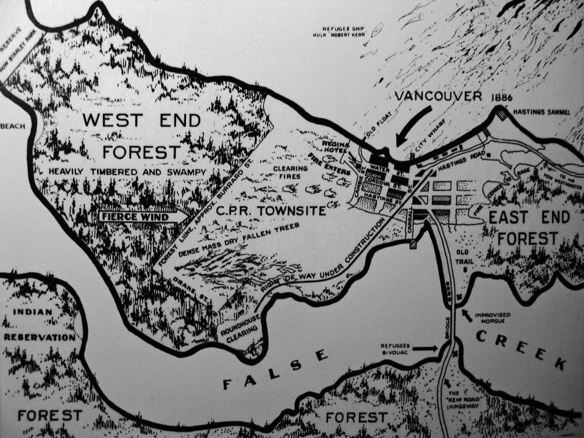 რუკა ძველი vancouver