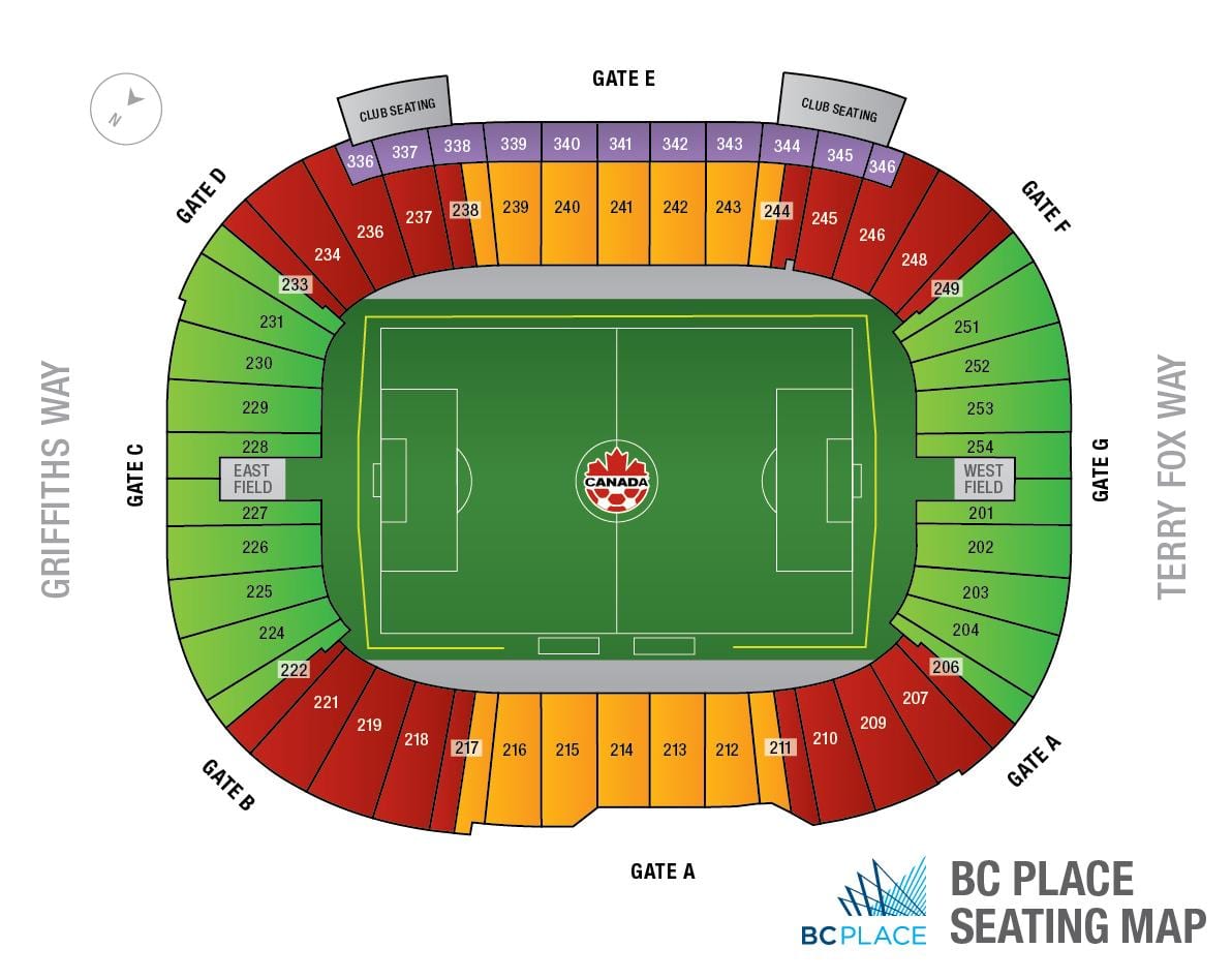 bc place სტადიონი რუკა