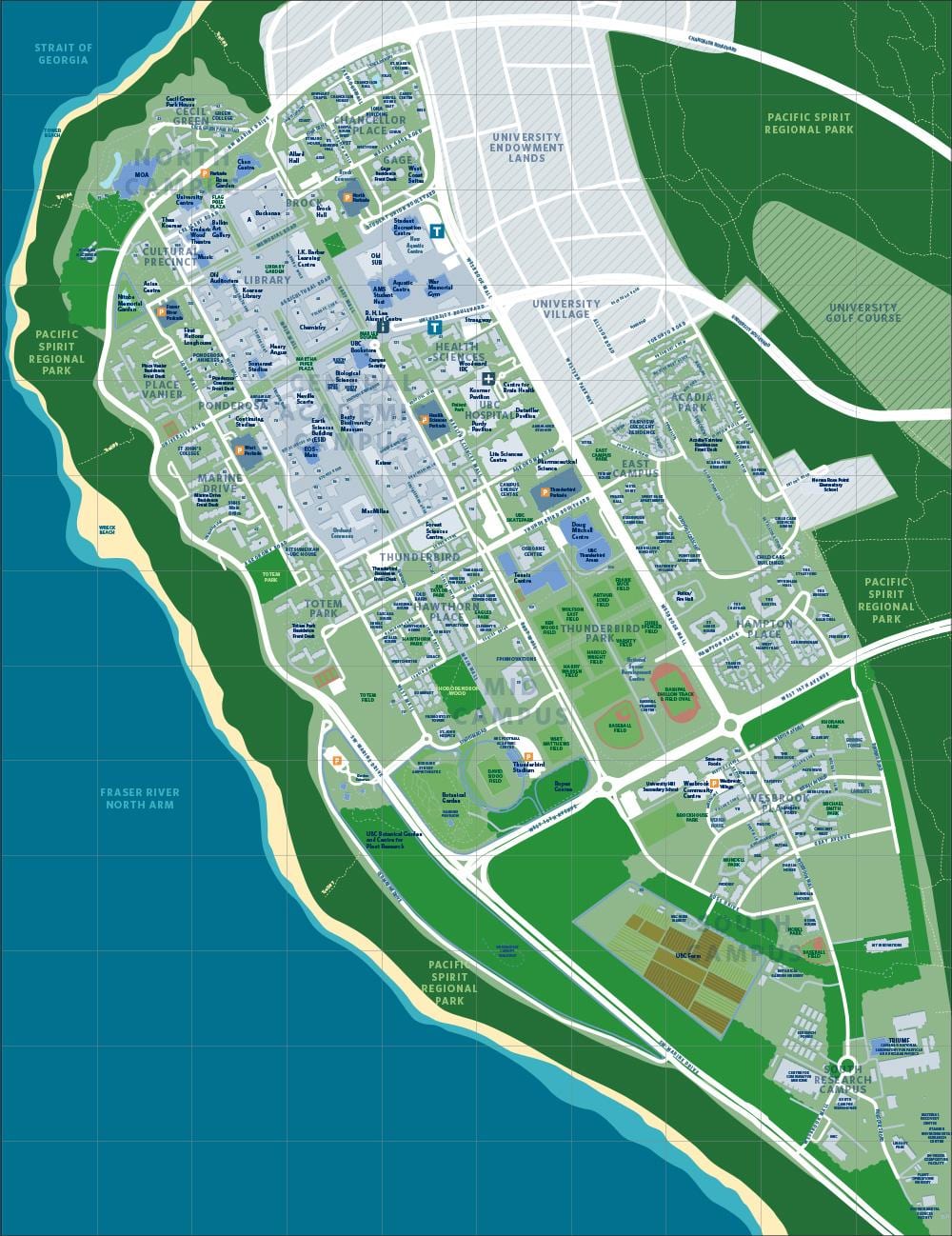 რუკა ubc vancouver