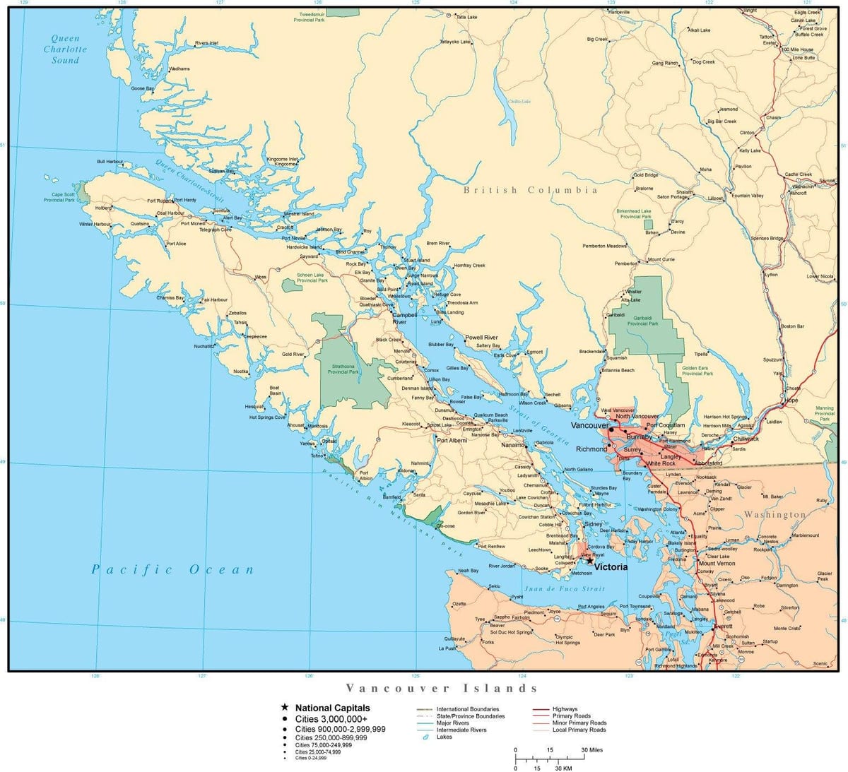 რუკა vancouver ვექტორი