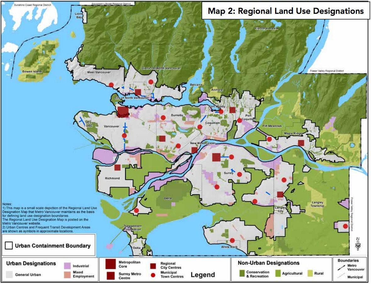 უფრო მეტი vancouver რეგიონული მუნიციპალიტეტის რუკა