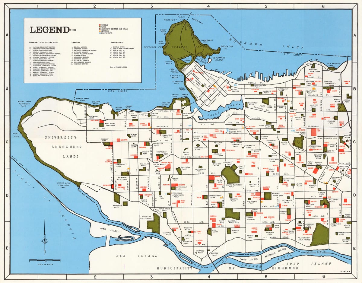 რუკა vancouver საზოგადოების