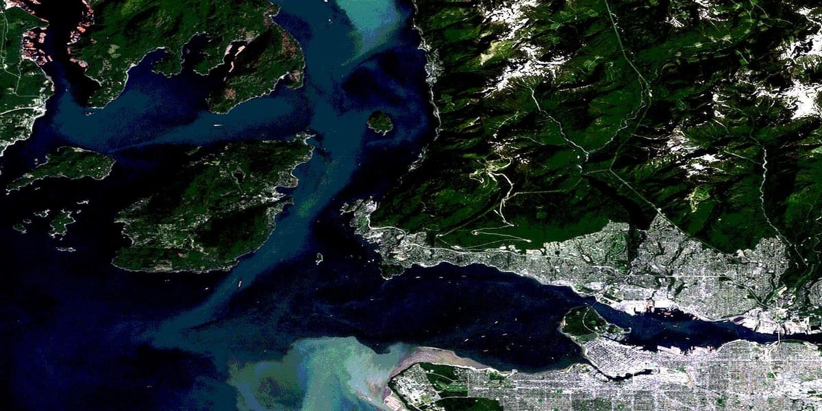 რუკა vancouver სატელიტური