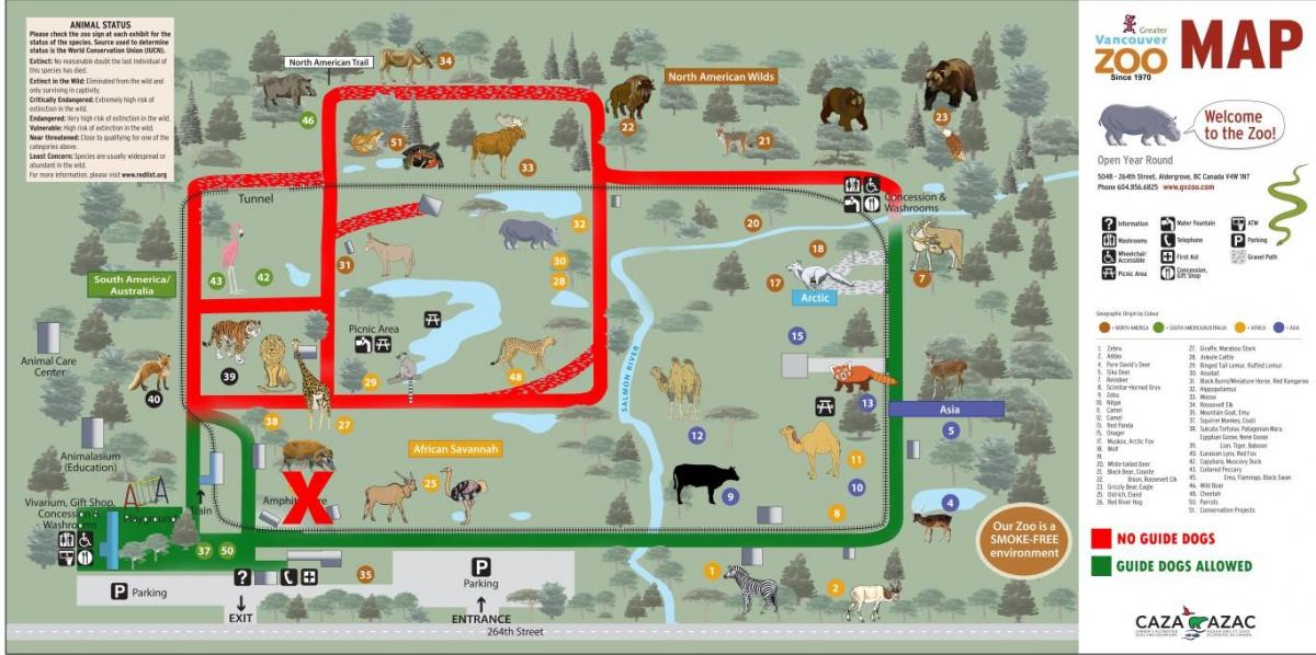 რუკა vancouver zoo