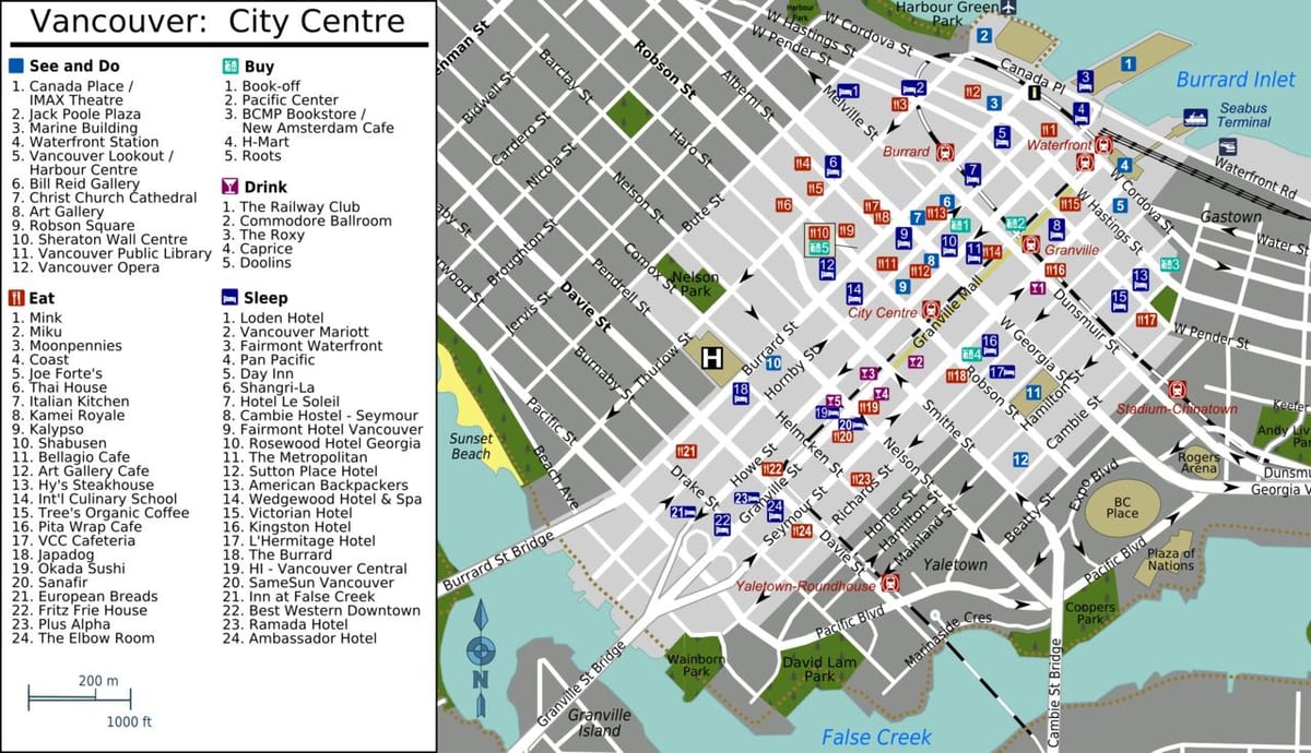 yaletown vancouver რუკა