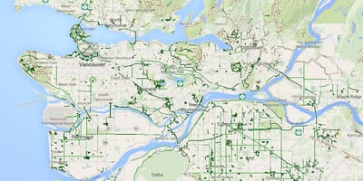 რუკა მეტრო vancouver ველო