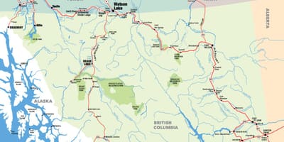 რუკა სამხრეთ british columbia