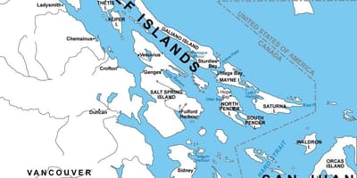 რუკა ჩრდილოეთ ყურეში კუნძულები 