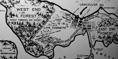 რუკა ძველი vancouver