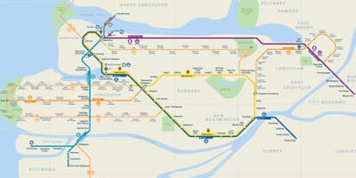 ვან skytrain რუკა