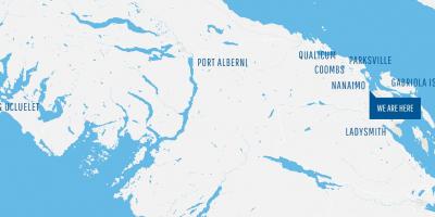 რუკა coombs ვანკუვერის კუნძულზე 