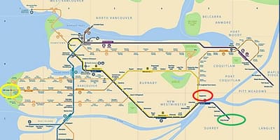 რუკა skytrain ნეკერჩხალი ქედი vancouver