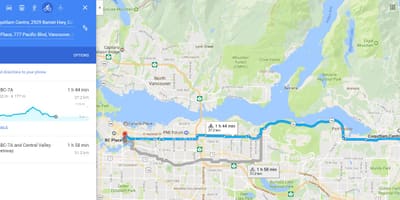 Translink cycling რუკა