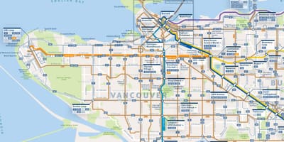 რუკა vancouver ავტობუსის მარშრუტები
