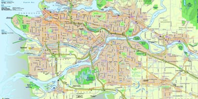 რუკა vancouver გზის