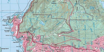 რუკა vancouver ტოპოგრაფიული