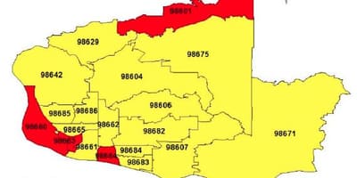 British columbia ფართი კოდი რუკა