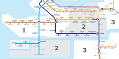Vancouver bc საჯარო სატრანზიტო რუკა