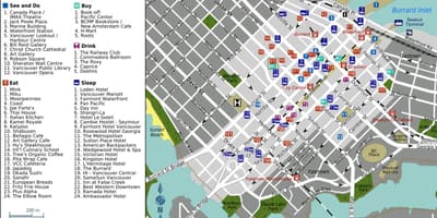 Yaletown vancouver რუკა